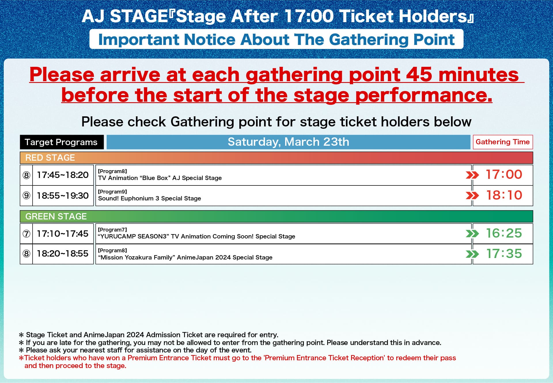 Important Notice About The Gathering Point